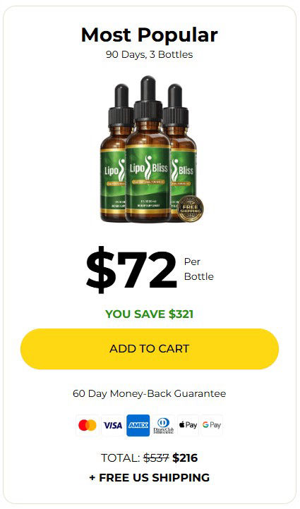 lipobliss 3 bottles price